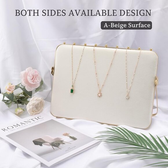 NEW Necklace Display Stands for Selling with Velvet, Large Metal Necklace - Picture 2 of 8